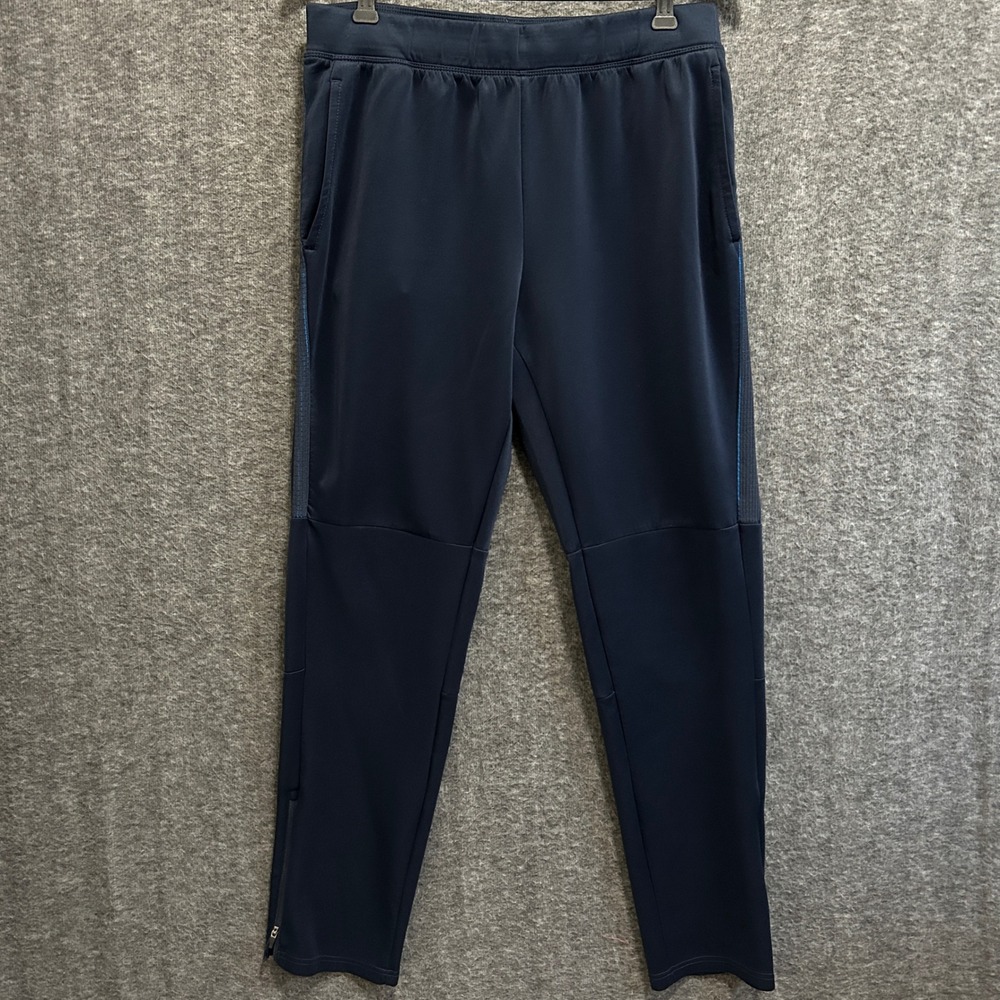 Skora Joggers Men Large Navy Blue Qwick Dry Pants Run Gym Hike Outdoor Athletic